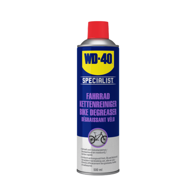 WD40 Specialist Bike Degreaser Ontvet fietskettingen en remschijven