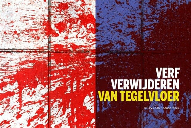 verf verwijderen tegelvloer